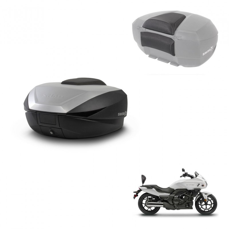 SHAD Trunk SH59 + mounting bracket backrest 59L KIT-443811