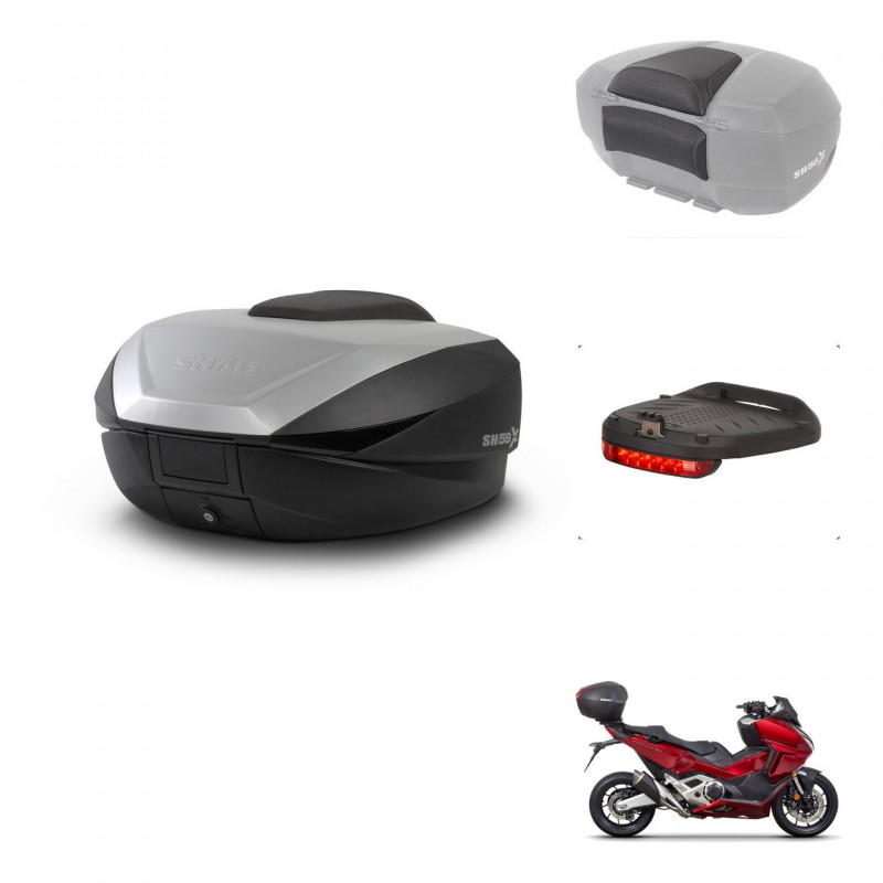 SHAD SH59 trunk + mounting bracket accessories 59L KIT-443820