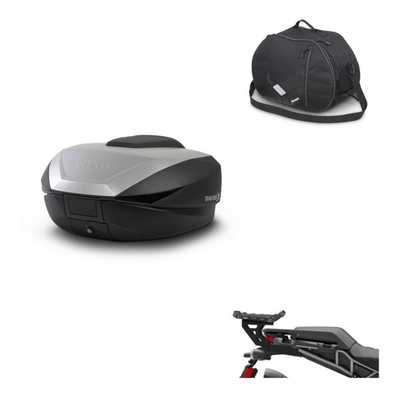 SHAD SH59 trunk + mounting bracket internal bag 59L KIT-443825