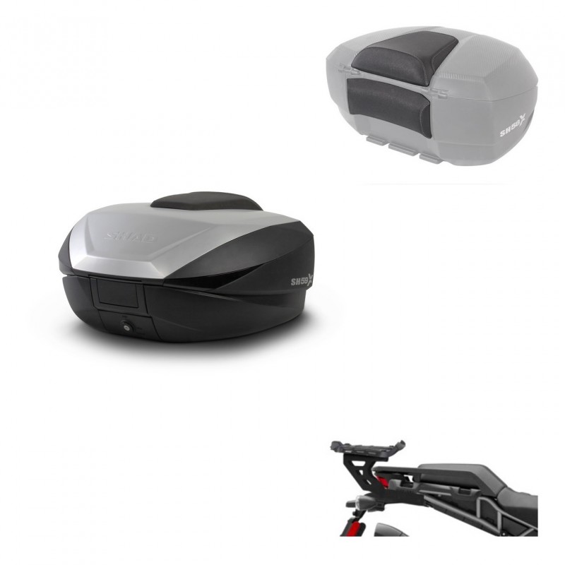 SHAD Trunk SH59 + mounting bracket backrest 59L KIT-443827