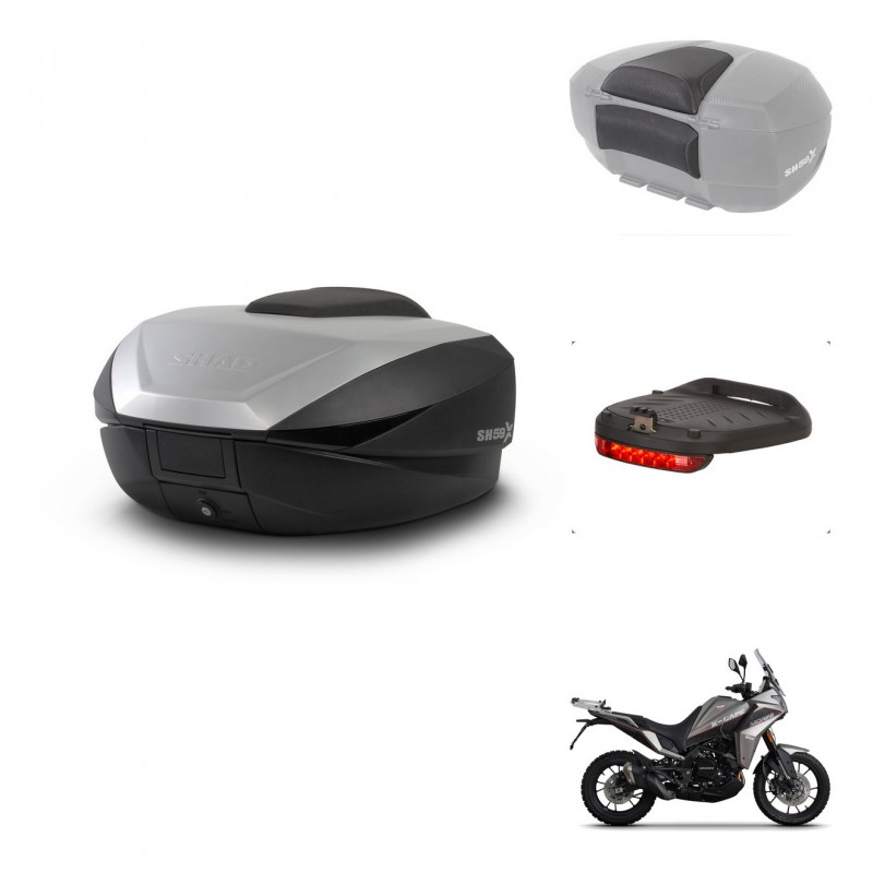 SHAD SH59 trunk + mounting bracket accessories 59L KIT-443836