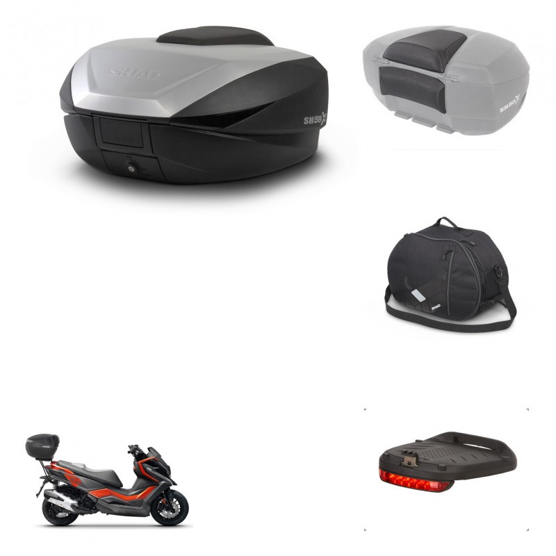 SHAD SH59 trunk + mounting bracket accessories 59L KIT-443854