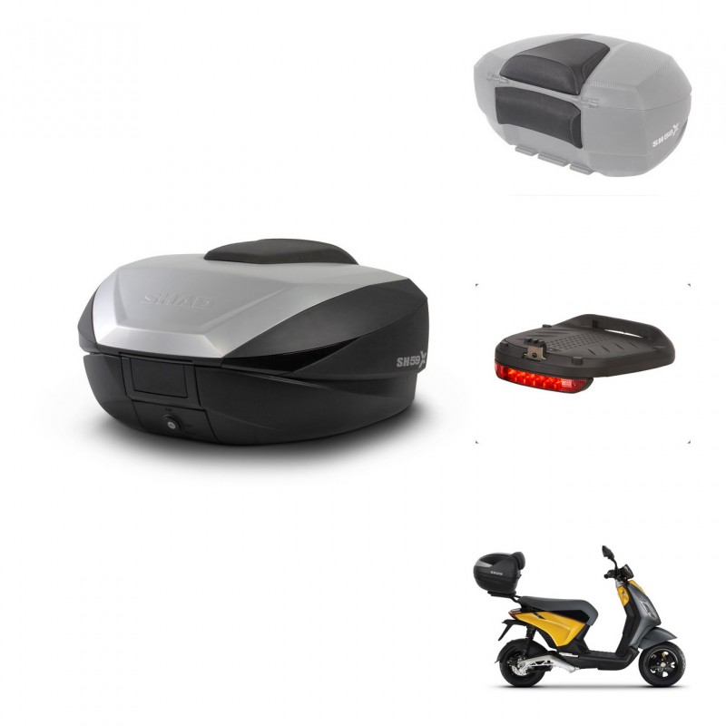 SHAD SH59 trunk + mounting bracket accessories 59L KIT-443900