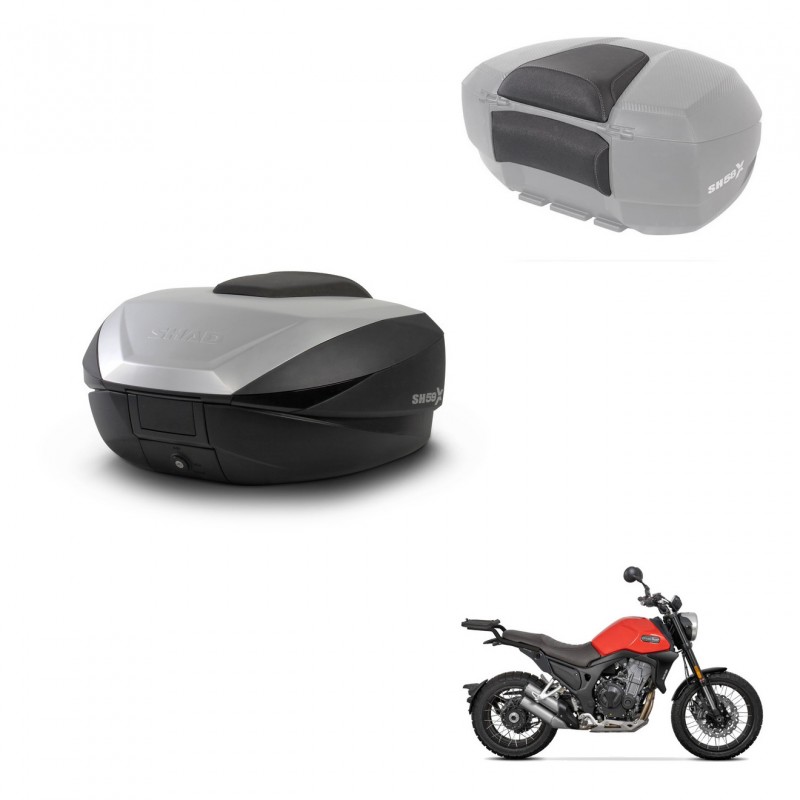 SHAD Trunk SH59 + mounting bracket backrest 59L KIT-443923