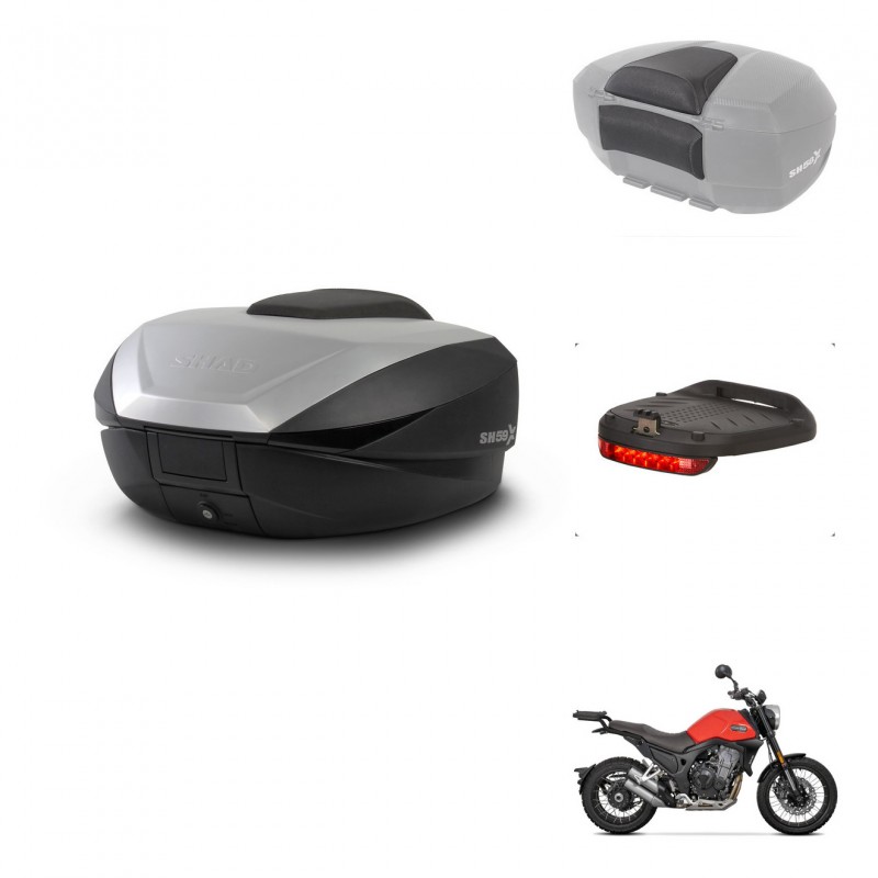 SHAD SH59 trunk + mounting bracket accessories 59L KIT-443924