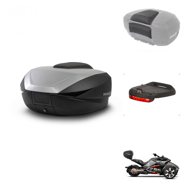SHAD SH59 trunk + mounting bracket accessories 59L KIT-443964