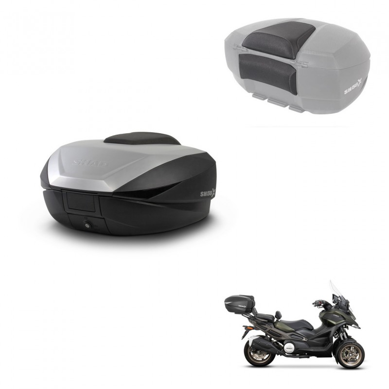 SHAD Baul SH59 + soporte montaje respaldo 59L KIT-443971