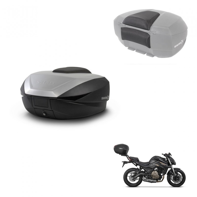 SHAD Baul SH59 + soporte montaje respaldo 59L KIT-443979