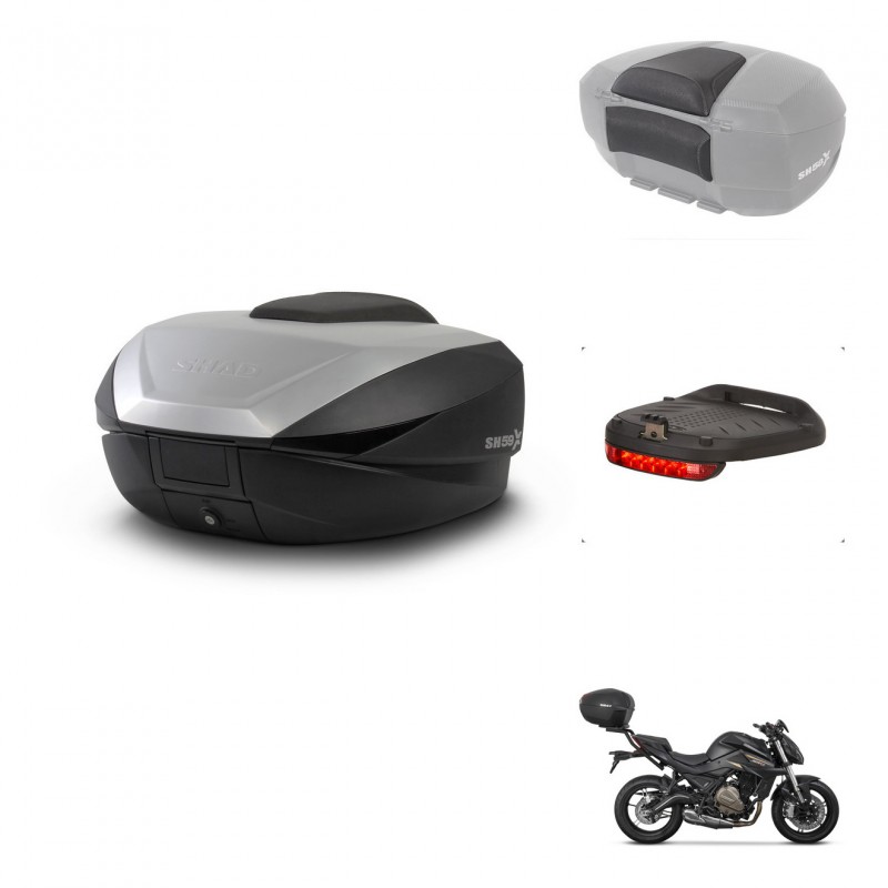 SHAD SH59 trunk + mounting bracket accessories 59L KIT-443980
