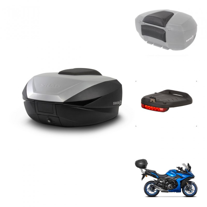 SHAD SH59 trunk + mounting bracket accessories 59L KIT-443996