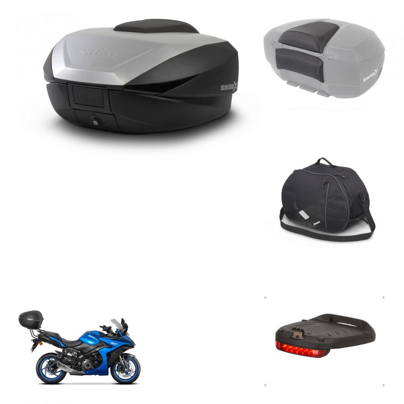 SHAD SH59 trunk + mounting bracket accessories 59L KIT-443998