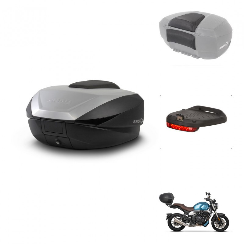 SHAD SH59 trunk + mounting bracket accessories 59L KIT-444004