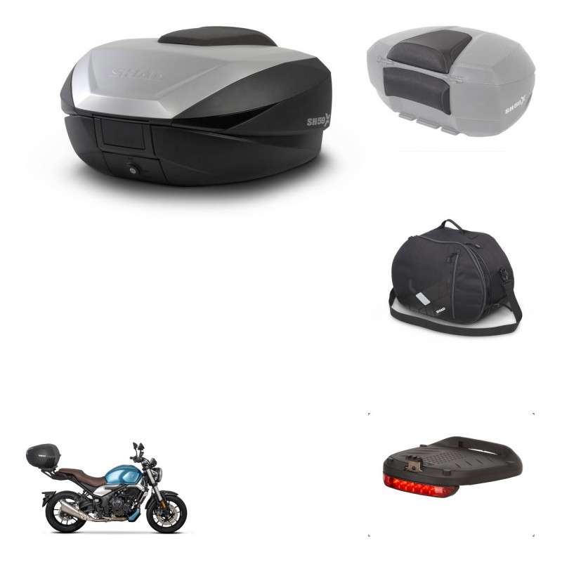 SHAD SH59 trunk + mounting bracket accessories 59L KIT-444006