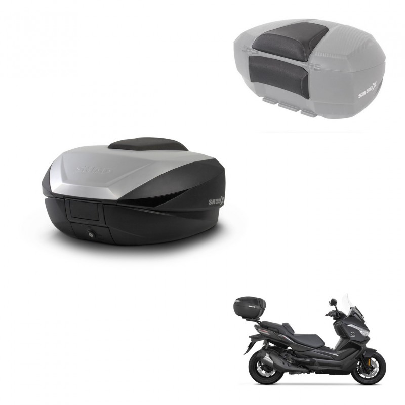 SHAD Baul SH59 + soporte montaje respaldo 59L KIT-444027