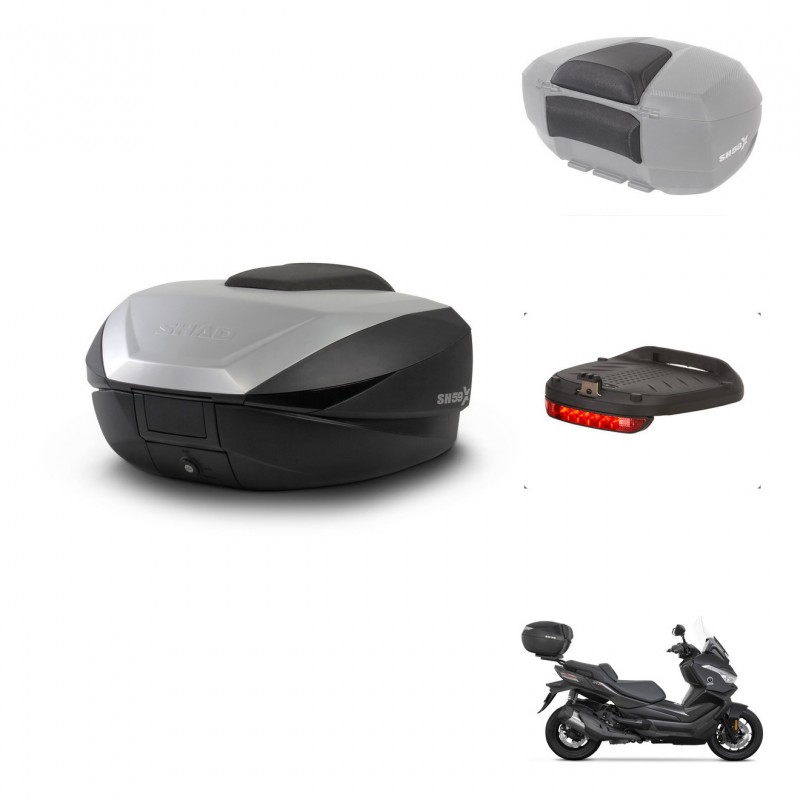 SHAD SH59 trunk + mounting bracket accessories 59L KIT-444028