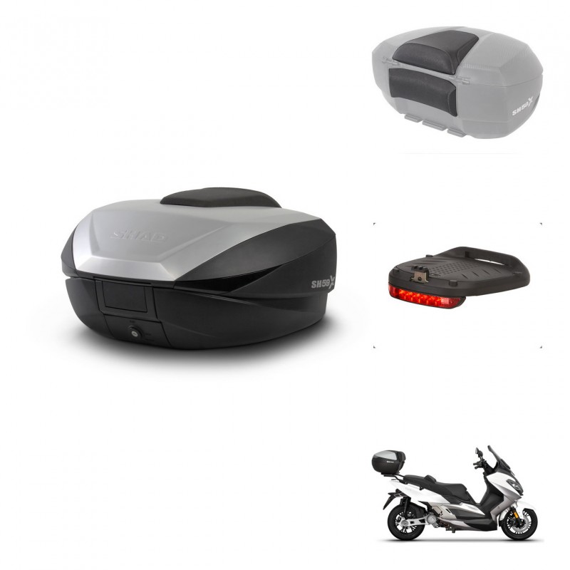 SHAD SH59 trunk + mounting bracket accessories 59L KIT-444036