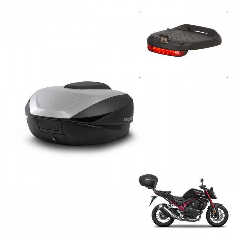 SHAD Trunk SH59 + mounting bracket brake light 59L KIT-444064