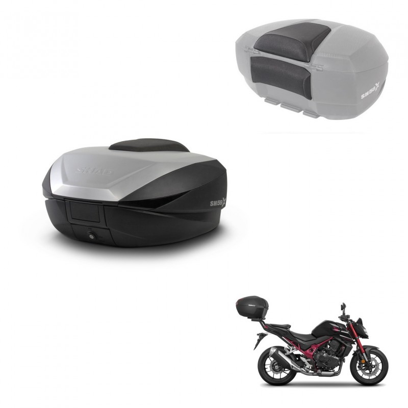 SHAD Trunk SH59 + mounting bracket backrest 59L KIT-444067