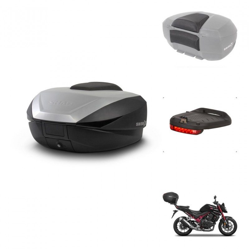 SHAD SH59 trunk + mounting bracket accessories 59L KIT-444068