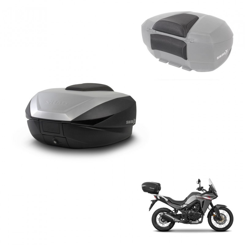 SHAD Trunk SH59 + mounting bracket backrest 59L KIT-444075