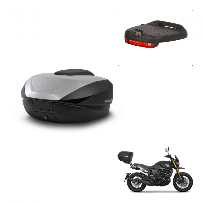 SHAD Trunk SH59 + mounting bracket brake light 59L KIT-444080