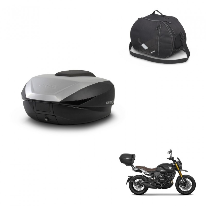 SHAD SH59 trunk + mounting bracket internal bag 59L KIT-444081