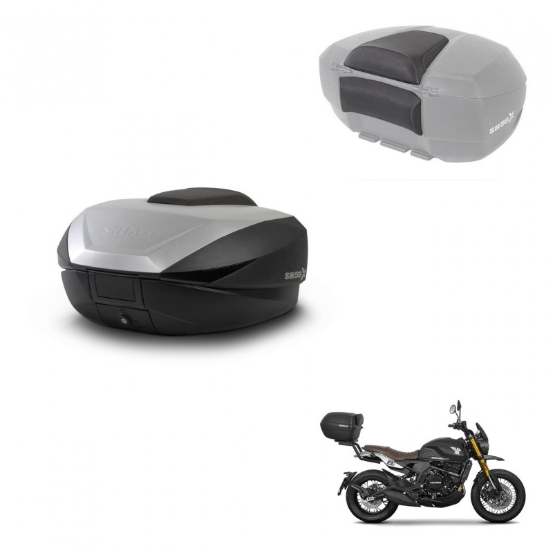 SHAD Trunk SH59 + mounting bracket backrest 59L KIT-444083
