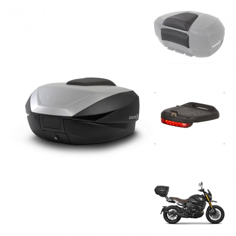 SHAD SH59 trunk + mounting bracket accessories 59L KIT-444084