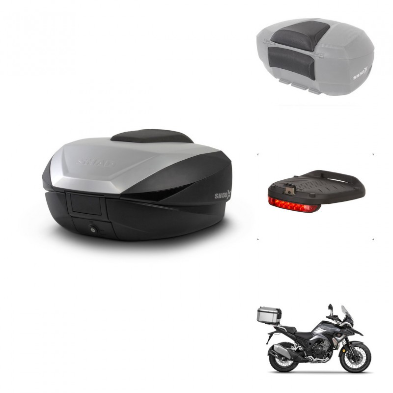 SHAD SH59 trunk + mounting bracket accessories 59L KIT-444092