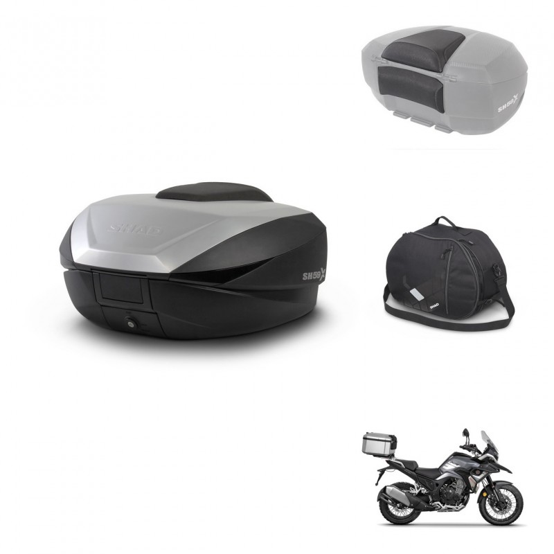 SHAD SH59 trunk + mounting bracket accessories 59L KIT-444093