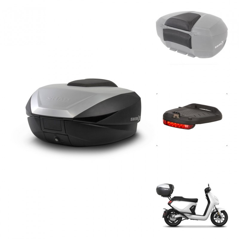 SHAD SH59 trunk + mounting bracket accessories 59L KIT-444100