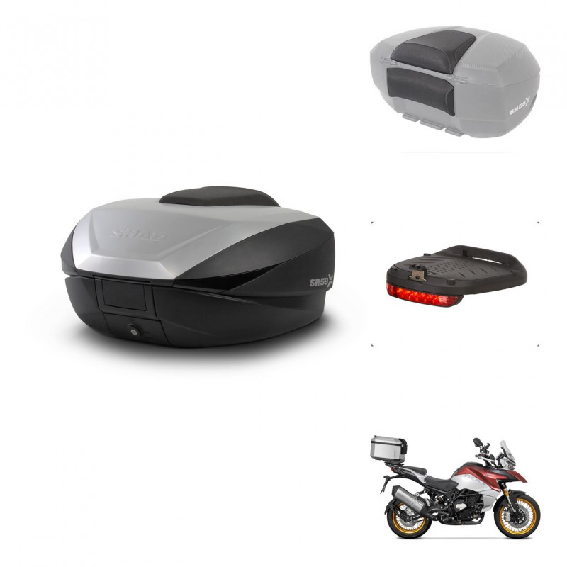 SHAD SH59 trunk + mounting bracket accessories 59L KIT-444108