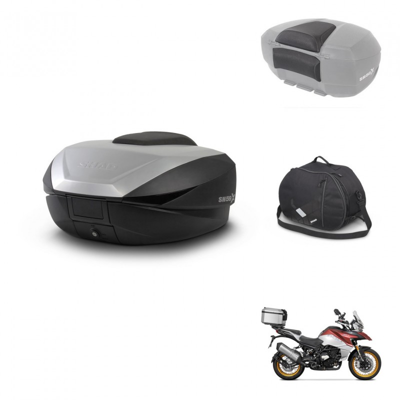SHAD SH59 trunk + mounting bracket accessories 59L KIT-444109