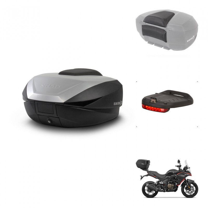 SHAD SH59 trunk + mounting bracket accessories 59L KIT-444116