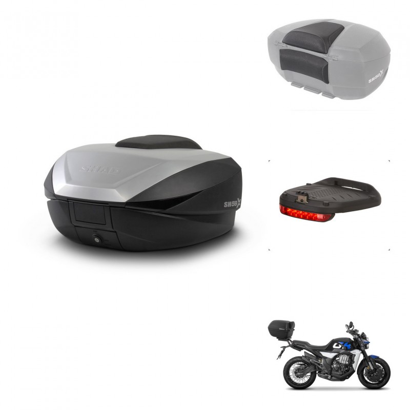 SHAD SH59 trunk + mounting bracket accessories 59L KIT-444132