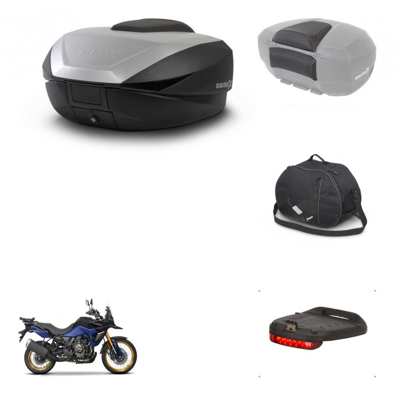 SHAD SH59 trunk + mounting bracket accessories 59L KIT-444142