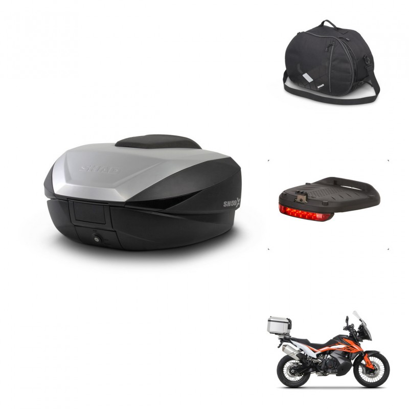 SHAD SH59 trunk + mounting bracket accessories 59L KIT-444146