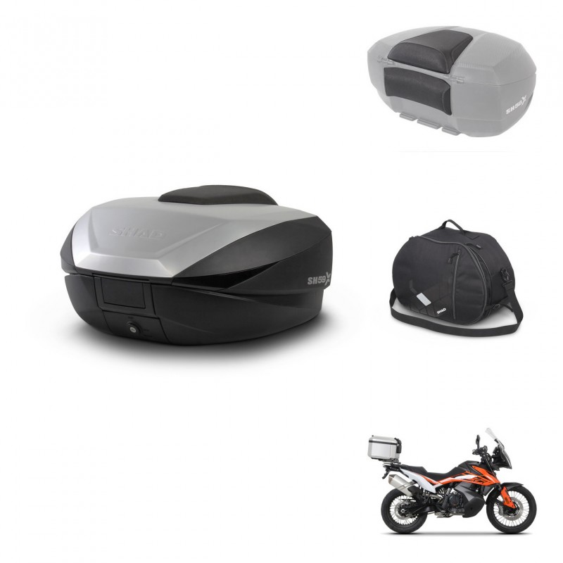SHAD SH59 trunk + mounting bracket accessories 59L KIT-444149
