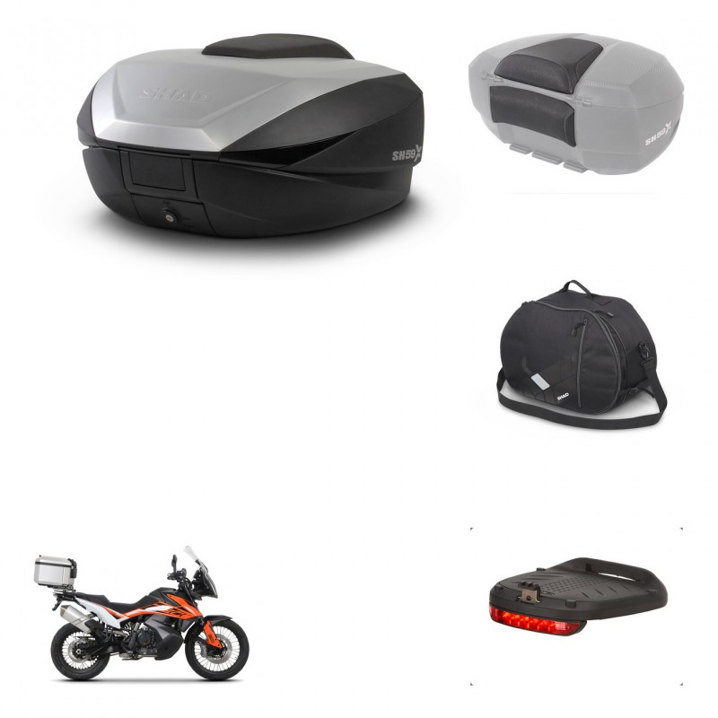 SHAD SH59 trunk + mounting bracket accessories 59L KIT-444150