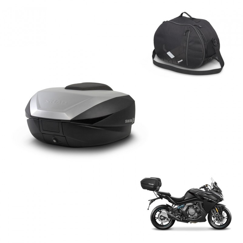 SHAD SH59 trunk + mounting bracket internal bag 59L KIT-444161