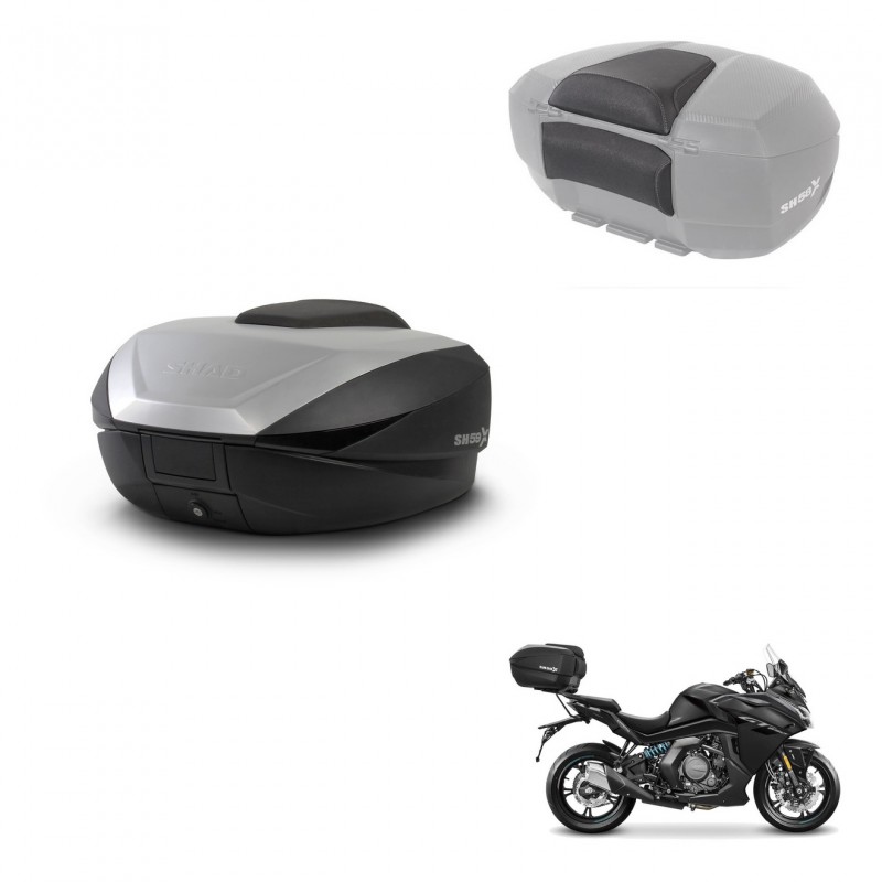 SHAD Trunk SH59 + mounting bracket backrest 59L KIT-444163