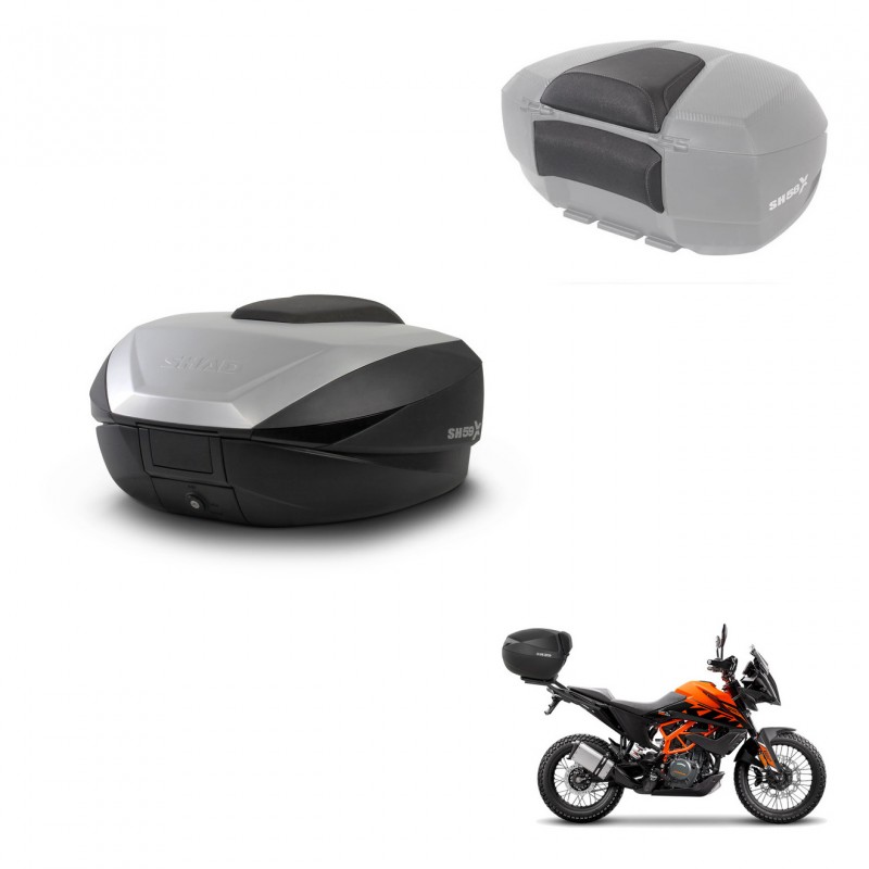 SHAD Trunk SH59 + mounting bracket backrest 59L KIT-444179