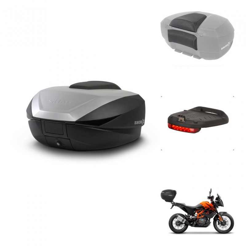SHAD SH59 trunk + mounting bracket accessories 59L KIT-444180