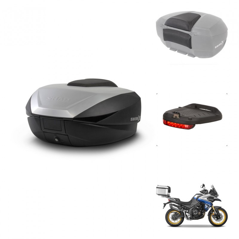 SHAD SH59 trunk + mounting bracket accessories 59L KIT-444212