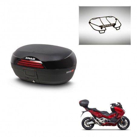 SHAD Baul SH46 + soporte montaje parrilla superior 45 L KIT-444271