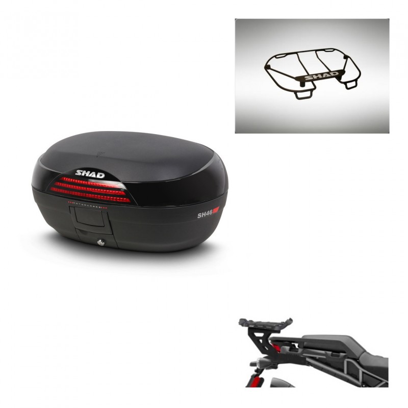 SHAD Baul SH46 + soporte montaje parrilla superior 45 L KIT-444287