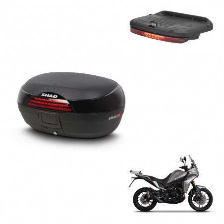 SHAD Trunk SH46 + mounting bracket brake light 45 L KIT-444296