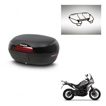 SHAD Baul SH46 + soporte montaje parrilla superior 45 L KIT-444303