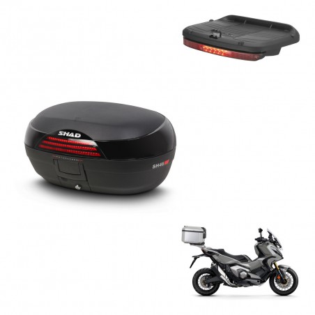 SHAD Trunk SH46 + mounting bracket brake light 45 L KIT-444312