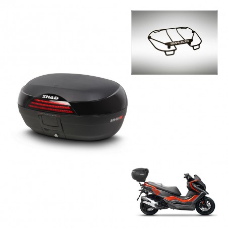 SHAD Baul SH46 + soporte montaje parrilla superior 45 L KIT-444335